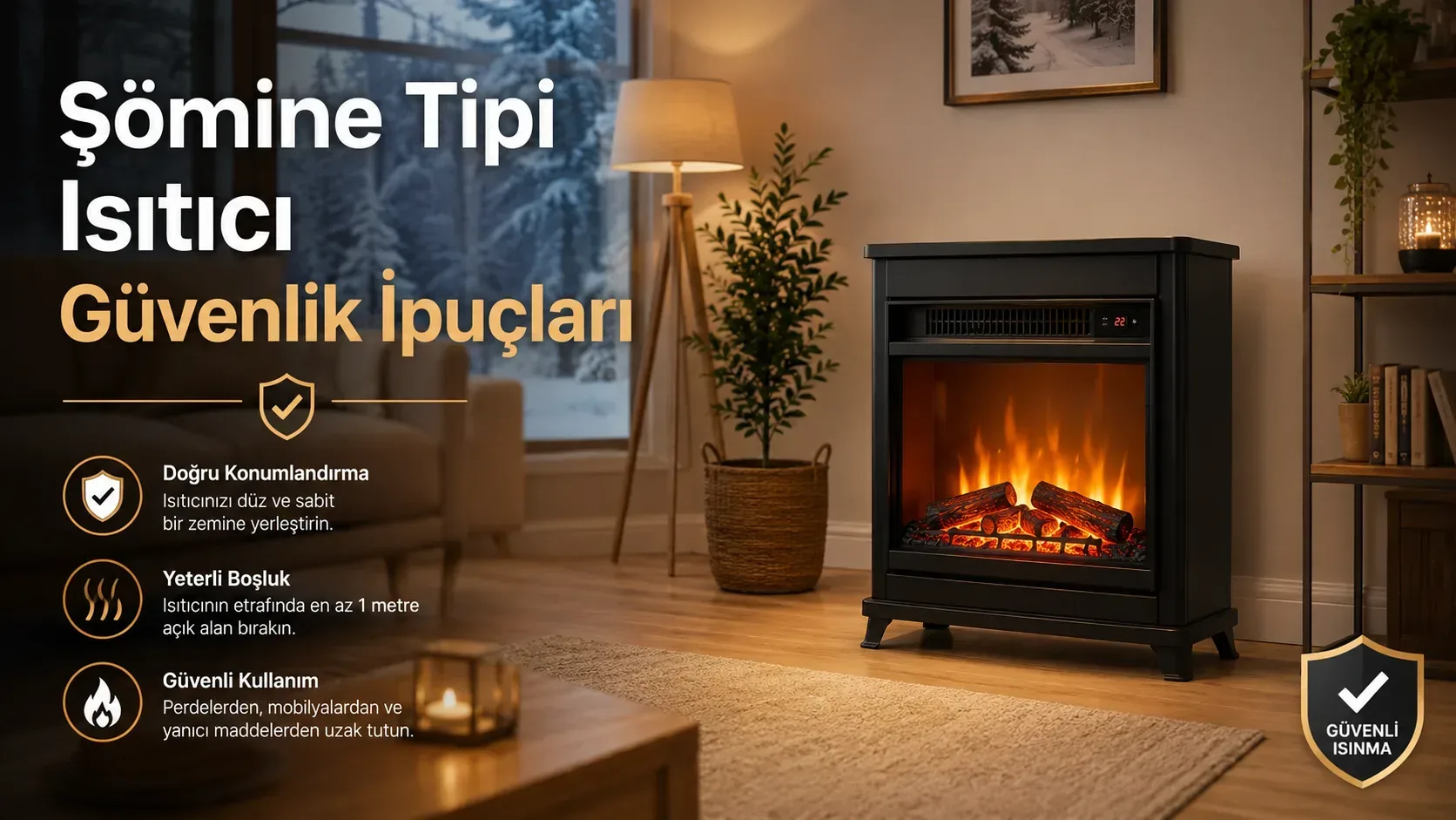 Şömine Tipi Isıtıcı Kullanırken Dikkat Edilmesi Gereken Güvenlik İpuçları