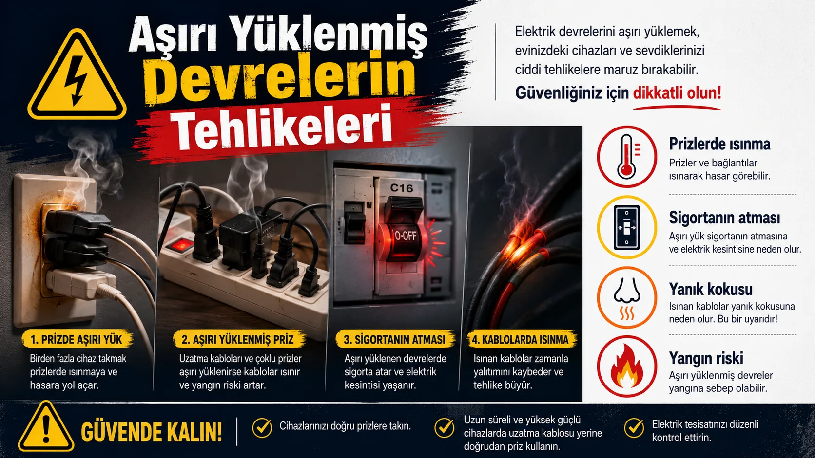Aşırı Yüklenmiş Elektrik Devrelerinin Tehlikeleri