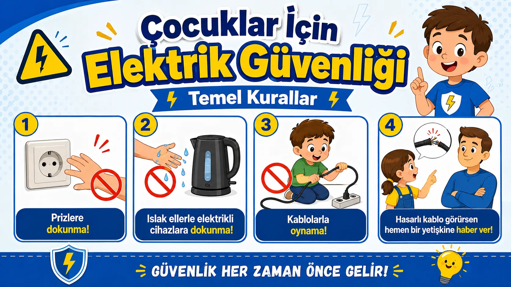 Çocuklar İçin Elektrik Güvenliği 
